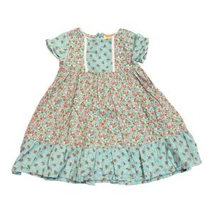 Mini Boden Turquoise Floral Dress